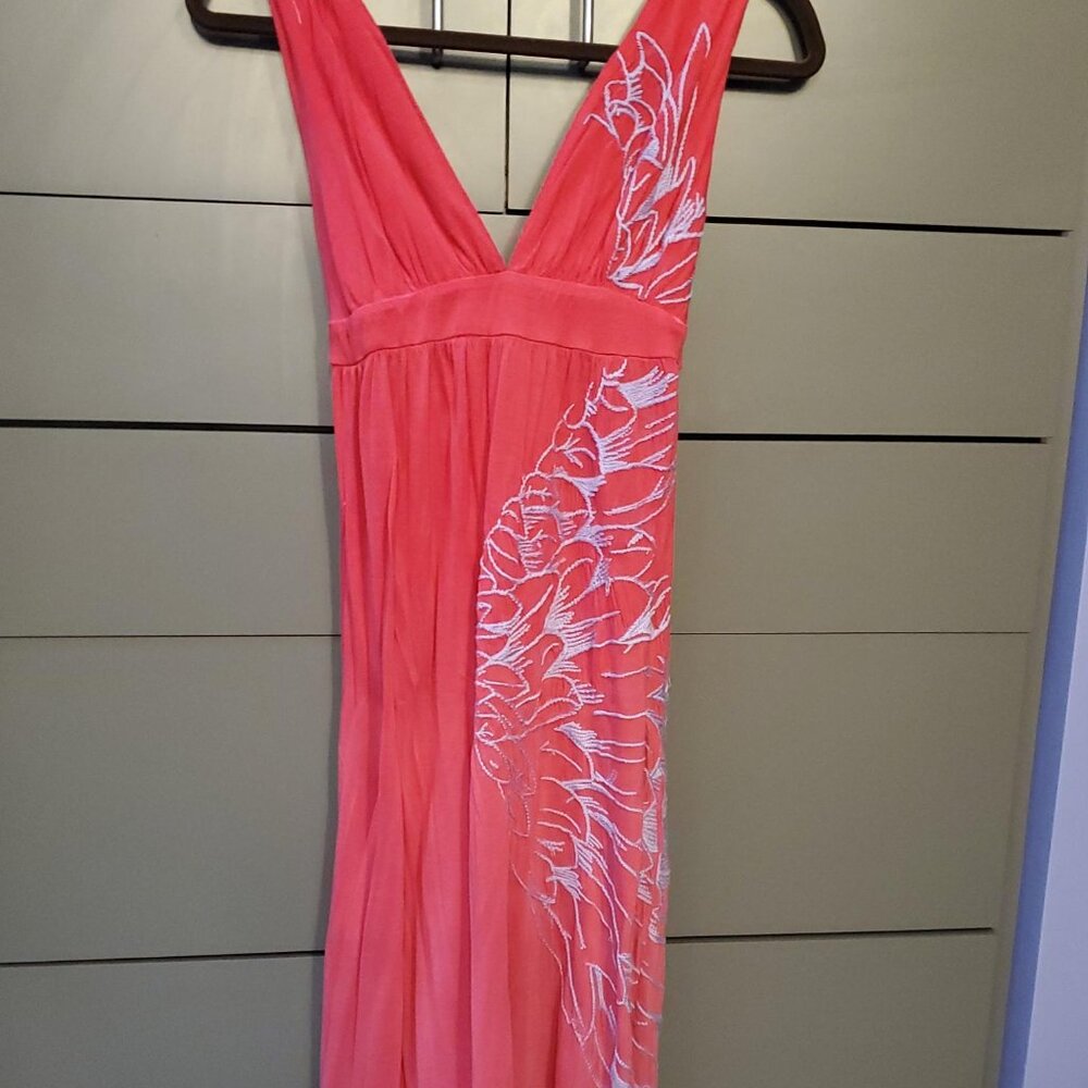 Like Gypsy 05 Maxi Ombre Dress with Embroidery Size Small